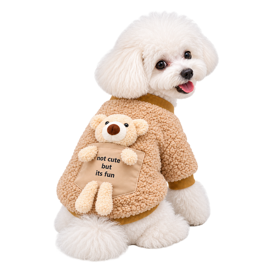 La Sudadera del Osito — Solo perros pequeños · Beige · sin fondo